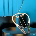 iFAST IF-175 AI-Powered Voice Changer (Female/Male/Child Voice) Wireless Neckband Earphone with Digital Display
