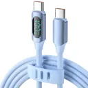 Digital Display Silicone Data Cables | 100W Type C to C (1M)